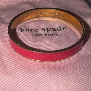 Kate Spade “Tickled Pink” Gold Bangle Bracelet